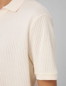 Polo maille c&ocirc;tel&eacute;e