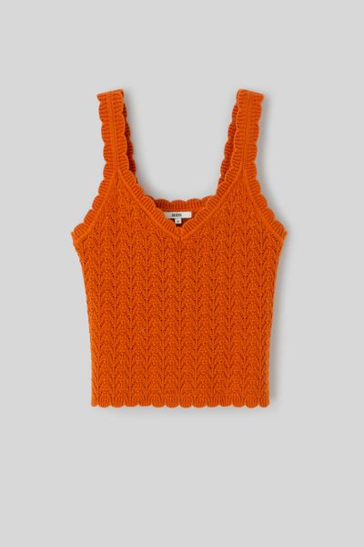 Débardeur ajouré en crochet