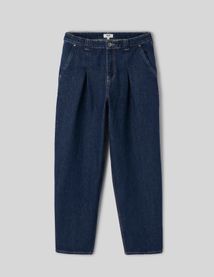 Loose jean ample &agrave; plis