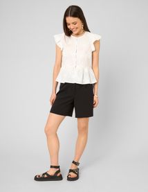 Blouse &agrave; volants