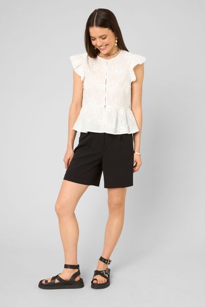 Blouse &agrave; volants