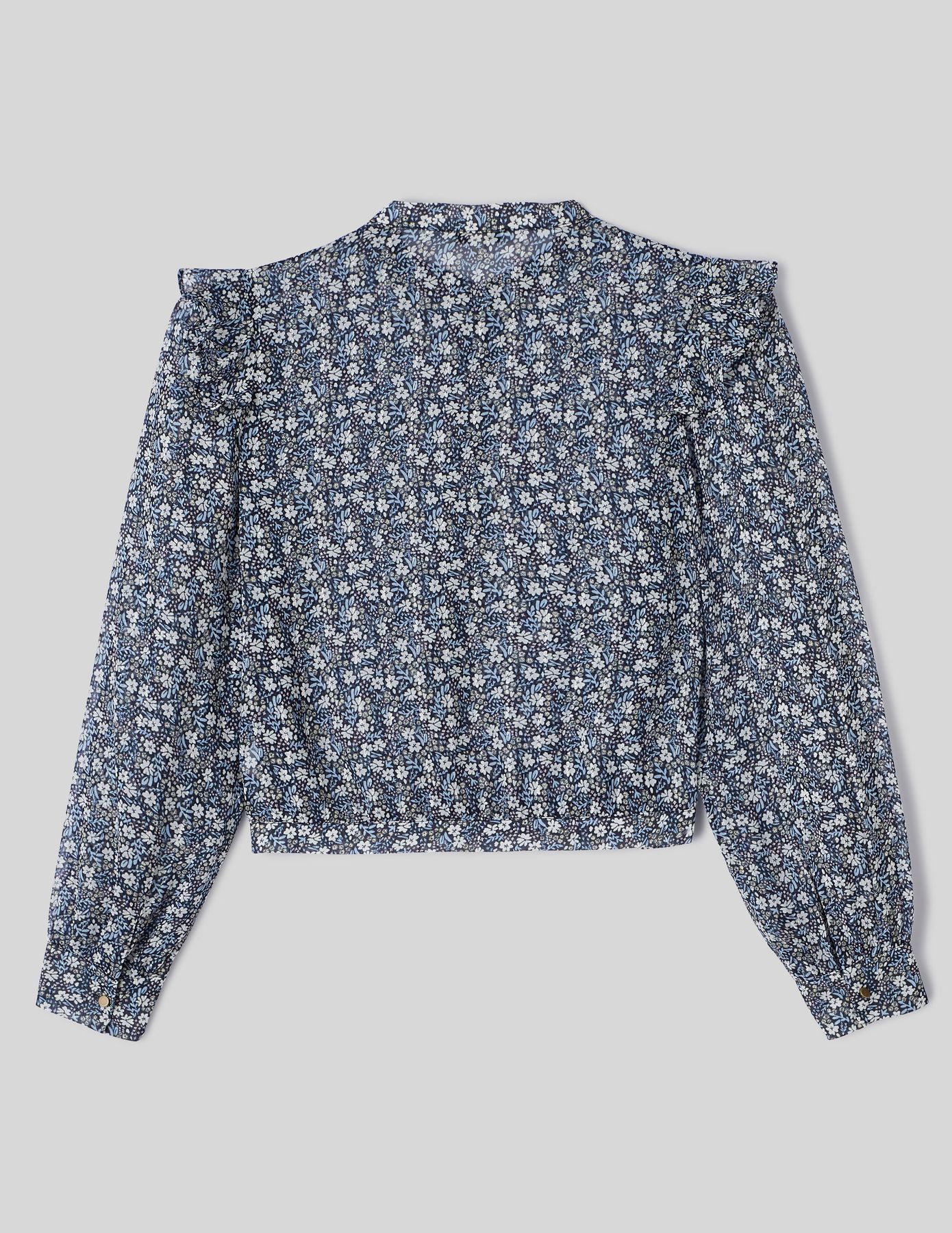 Chemise en voile imprimée