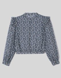 Chemise en voile imprimée