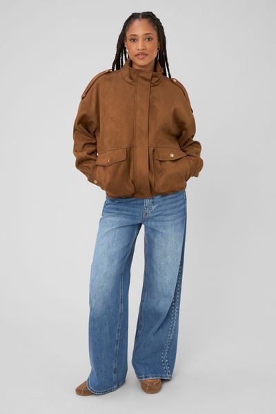 Blouson su&eacute;dine