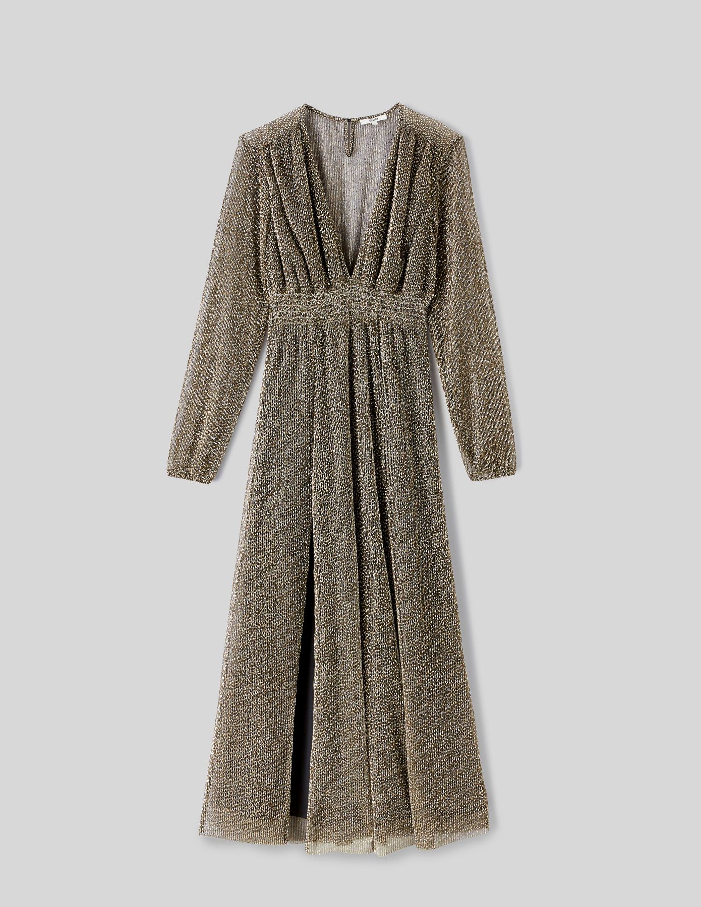 Robe longue pliss&eacute;e