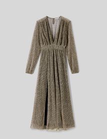 Robe longue pliss&eacute;e