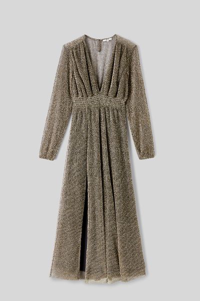 Robe longue pliss&eacute;e