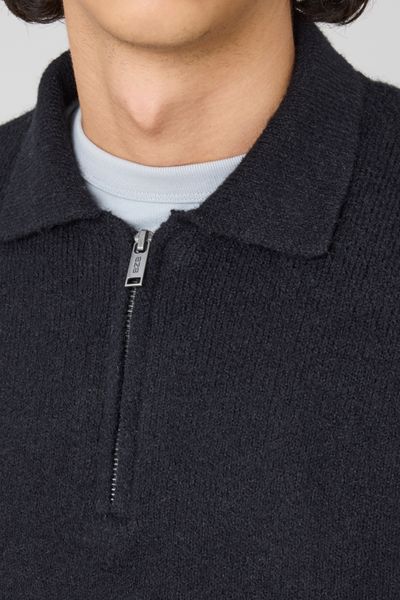 Pull col polo zippé