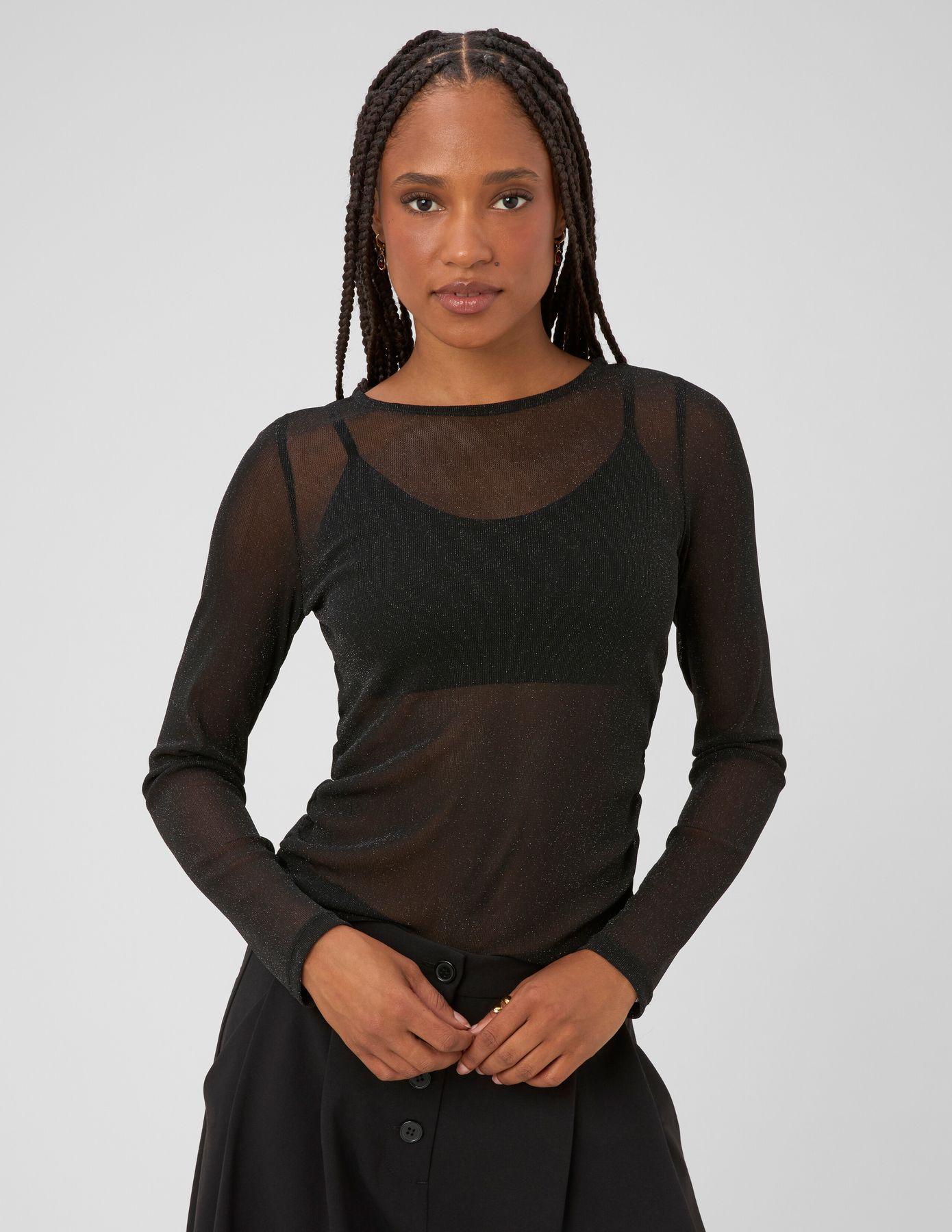 T-shirt manches longues paillet&eacute;