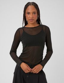T-shirt manches longues paillet&eacute;