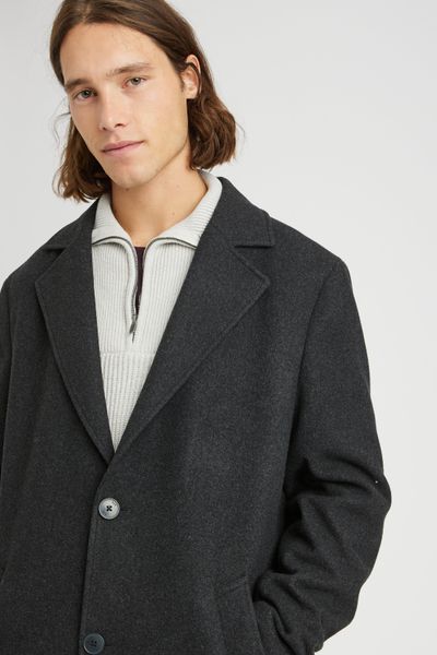 Manteau long en laine