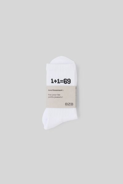 Chaussettes unitaire  1+1 = 69