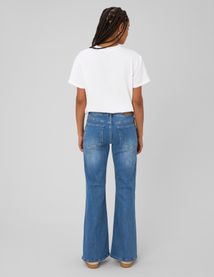 Jean flare taille haute