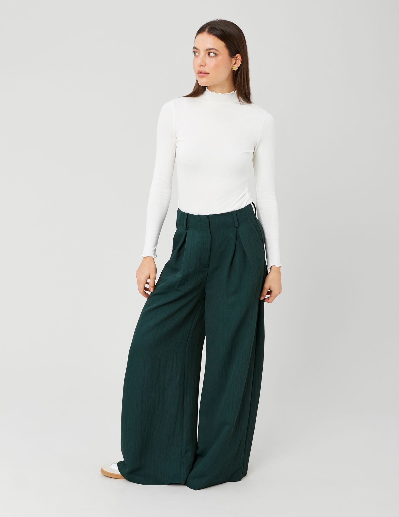 Pantalon fluide &agrave; pince