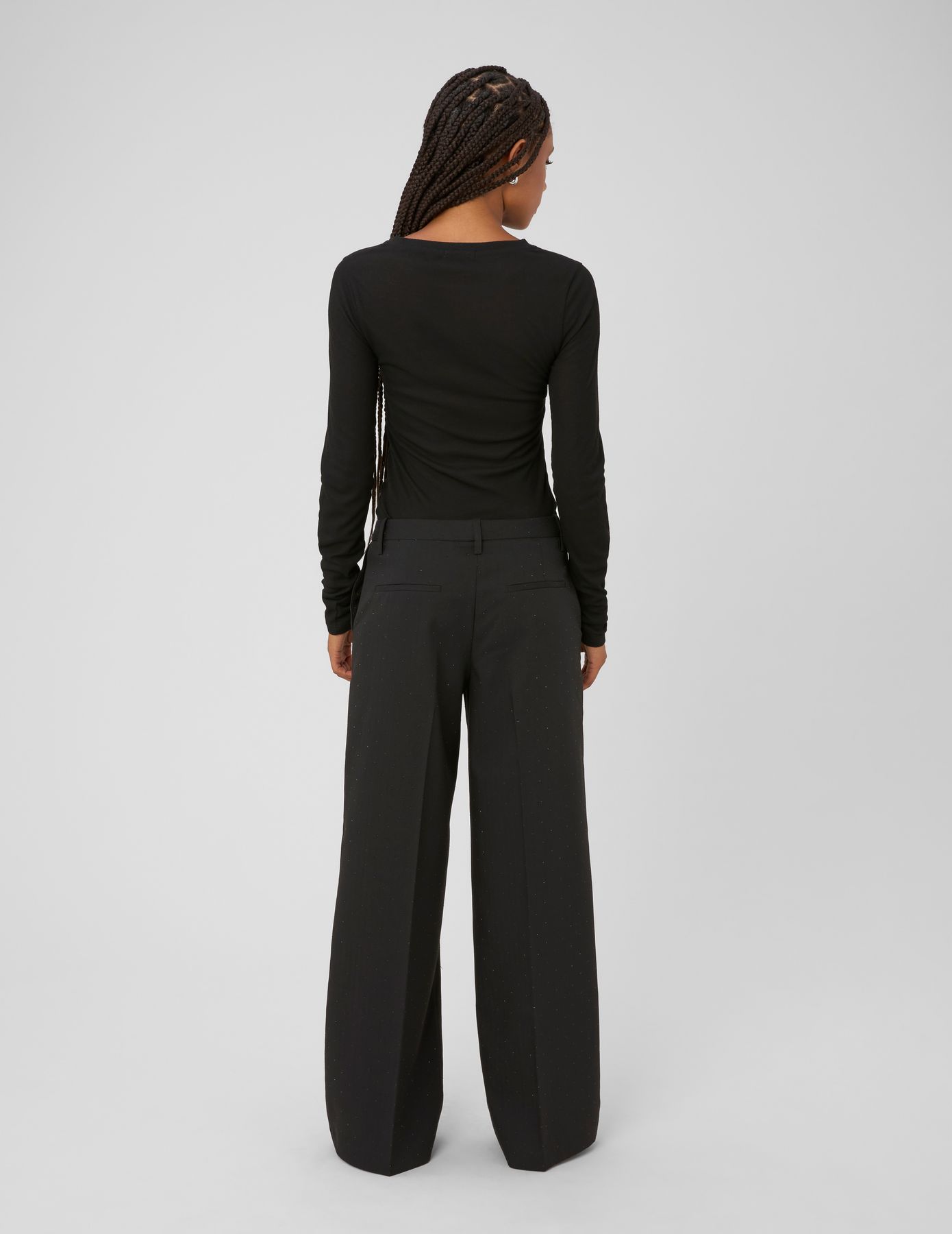 Pantalon city &agrave; strass