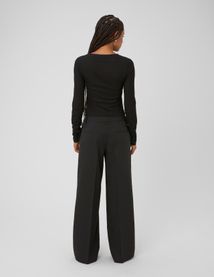 Pantalon city &agrave; strass