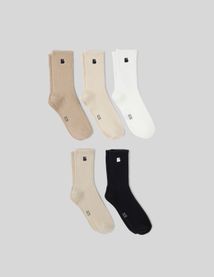 Lot de 5 chaussettes unies