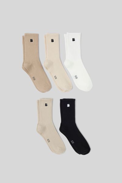 Lot de 5 chaussettes unies