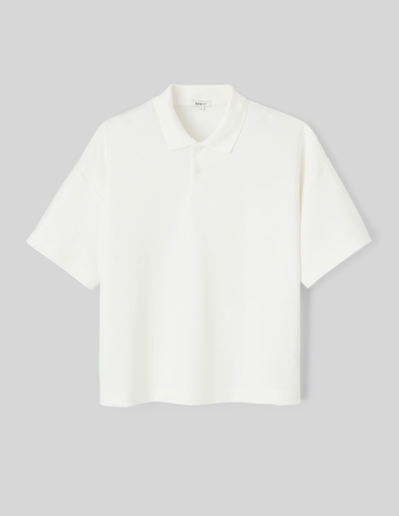 Polo boxy maille lourde