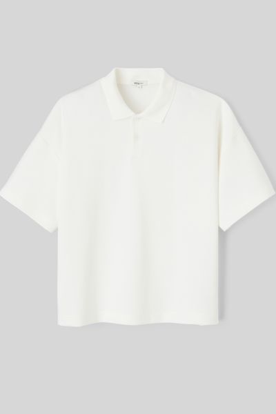 Polo boxy maille lourde