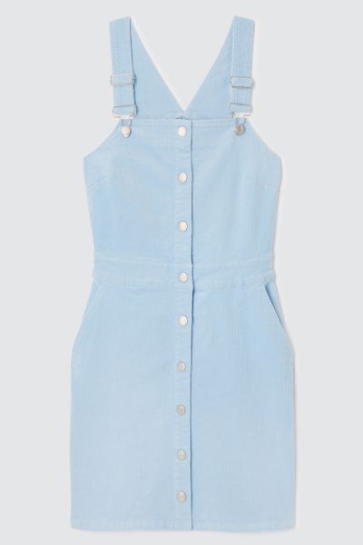Robe en velours boutonnée