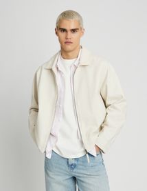 Veste zippée col velours
