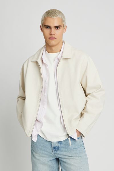 Veste zippée col velours