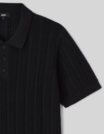 Polo maille fantaisie