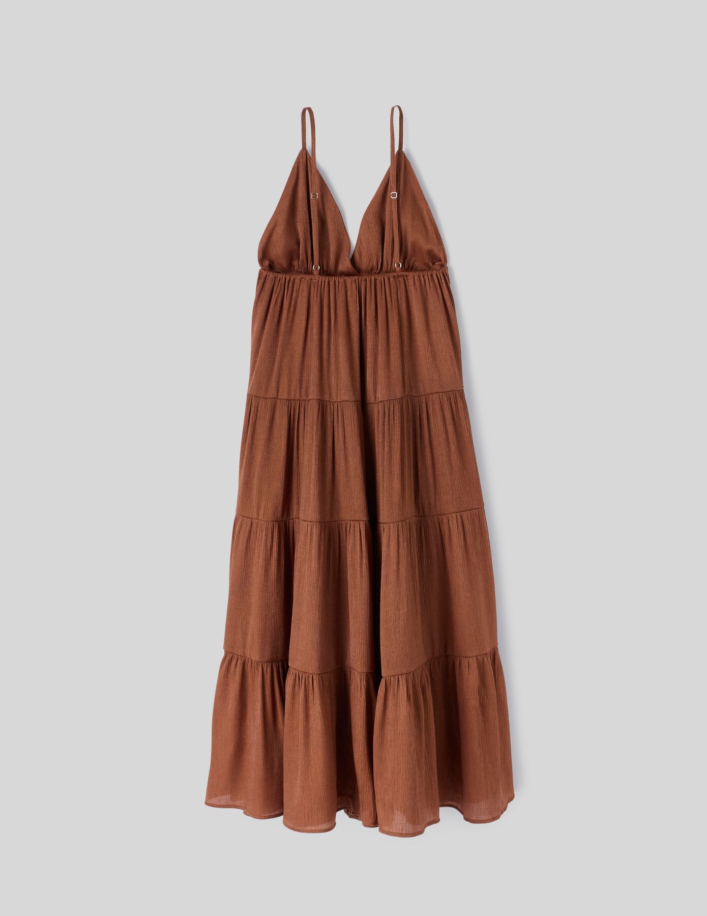 Robe fluide longue à étages