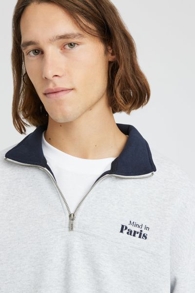 Sweat col montant zipp&eacute;