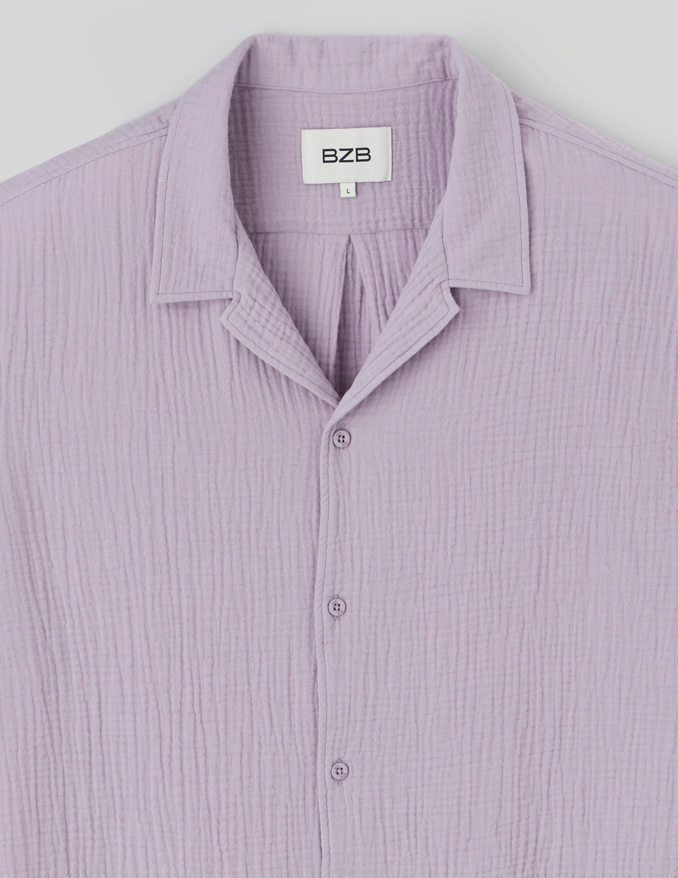 Chemise manches courtes gaze de coton