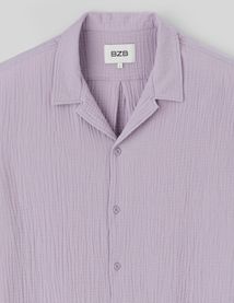 Chemise manches courtes gaze de coton
