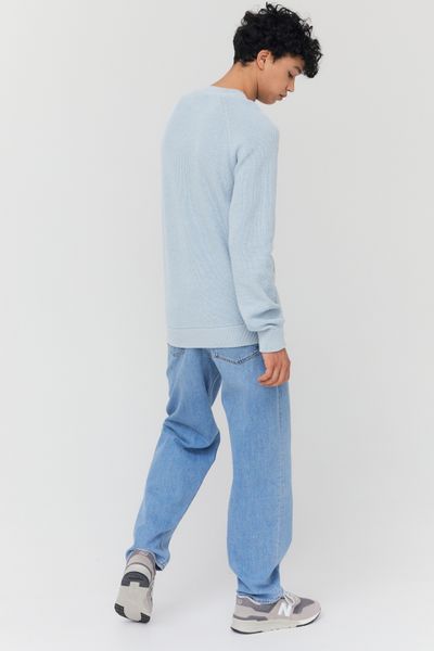 Pull col rond coton uni