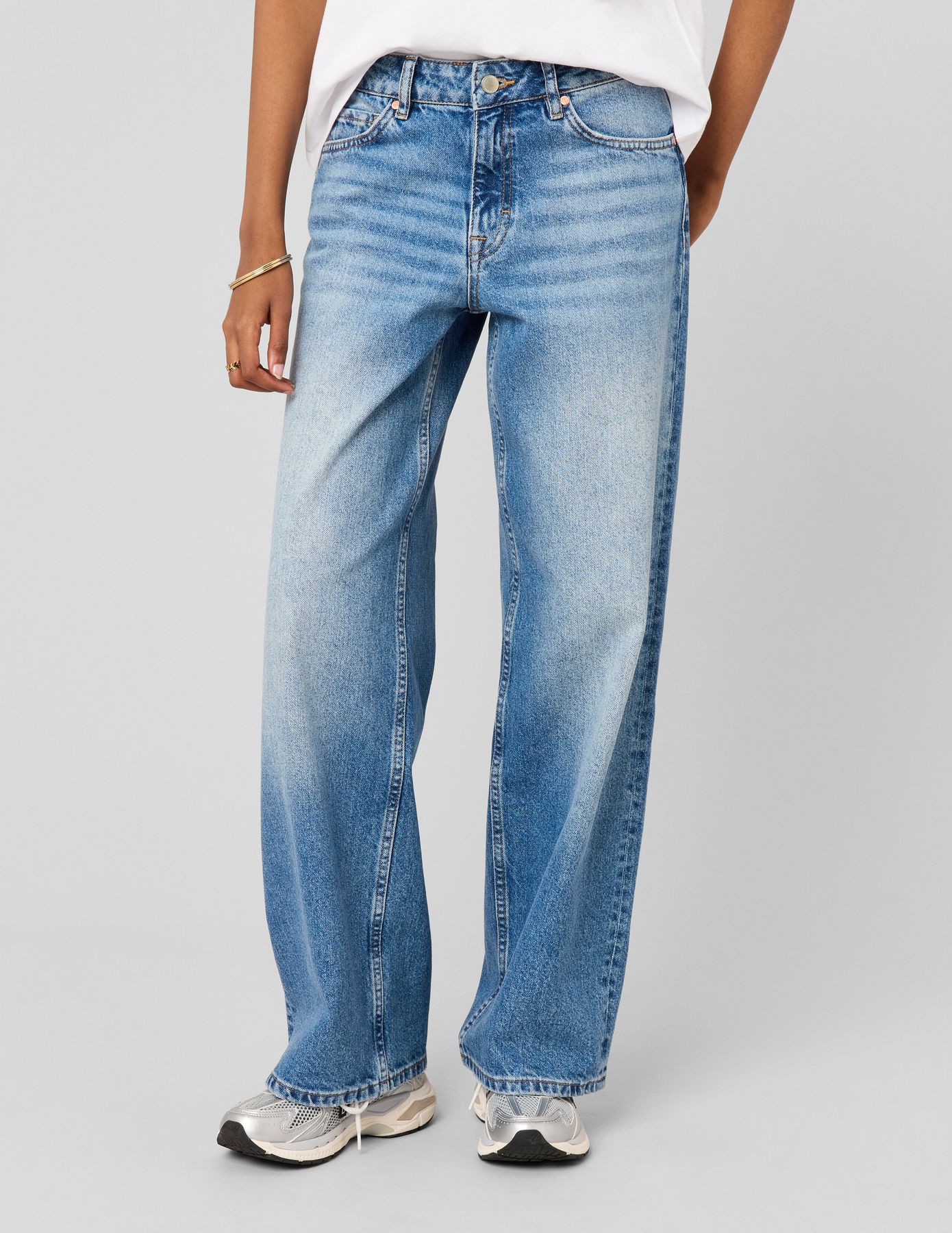 Jean wide leg taille basse