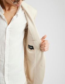 Veste de costume coupe droite