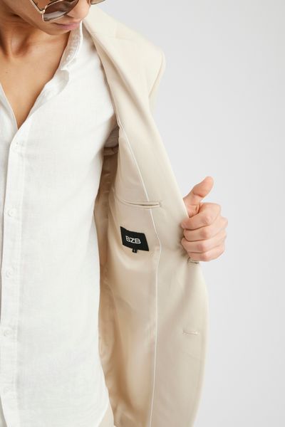 Veste de costume coupe droite