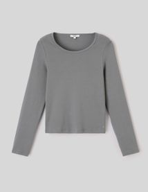 T-shirt manches longues c&ocirc;tel&eacute;