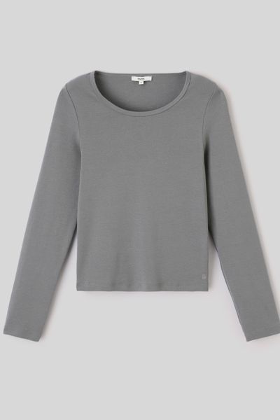 T-shirt manches longues c&ocirc;tel&eacute;