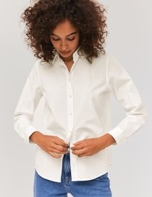 Chemise en popeline unie