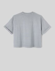 T-shirt délavé imprimé
