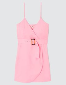 Robe portefeuille ceinturée