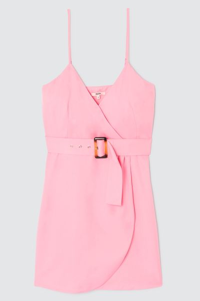 Robe portefeuille ceinturée