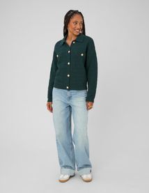 Gilet boutonn&eacute; col polo