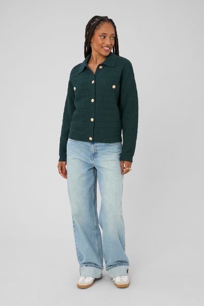 Gilet boutonn&eacute; col polo