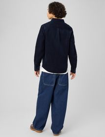 Chemise en velours c&ocirc;tel&eacute;