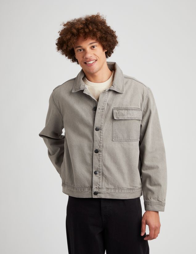 Veste boutonnée en jean