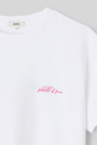 T-shirt imprim&eacute; devant/ dos