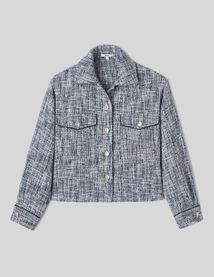 Surchemise en tweed