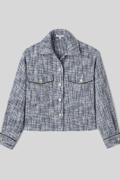 Surchemise en tweed