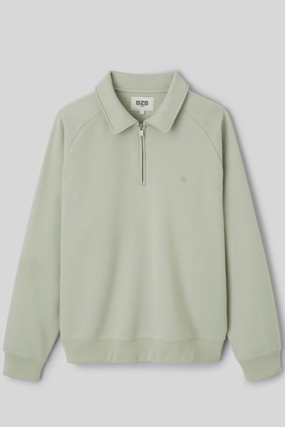 Sweat col polo zipp&eacute;